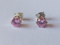 Preview: pinke zirkonia-silber-ohrringe